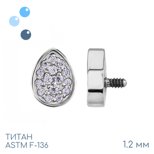 Накрутка Drop Crystal mini 1.2 мм